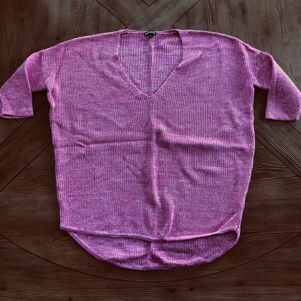 Express Pink Oversized Sweater